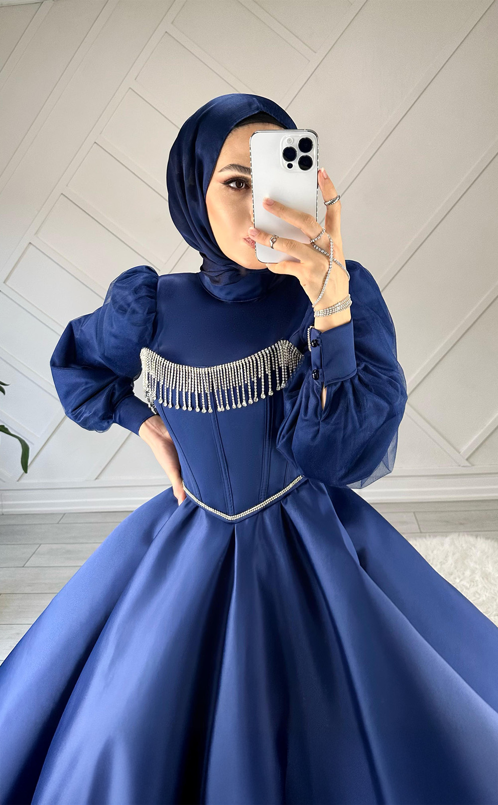 Taşlı Korseli Abiye